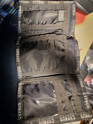 Wallet Cyprus used, many pockets