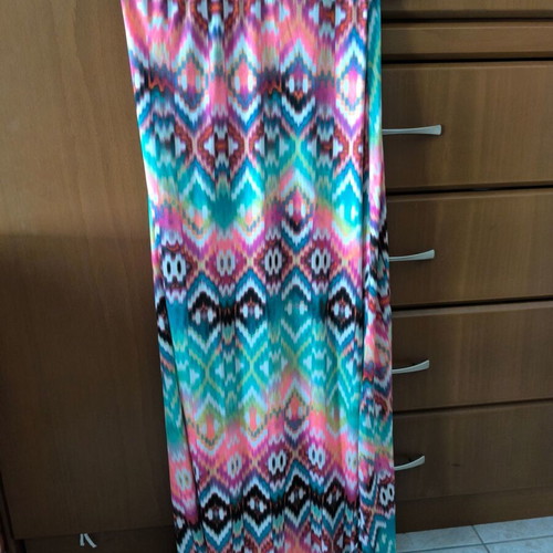 Maxi skirt new, colorful, elastic waist, sizes S-M