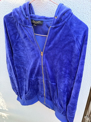 Juicy jacket with hood like new, blue, size M