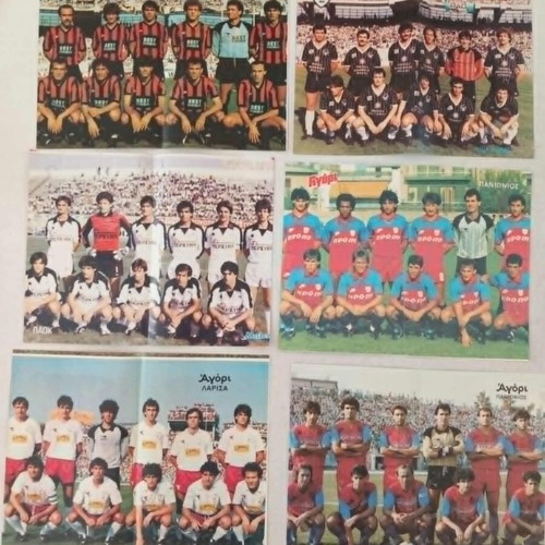 Football Posters Used, Pack of 19 from 1980