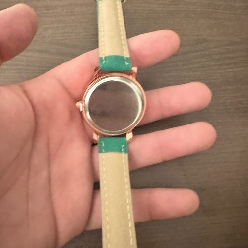 Women's watch new, green and gold