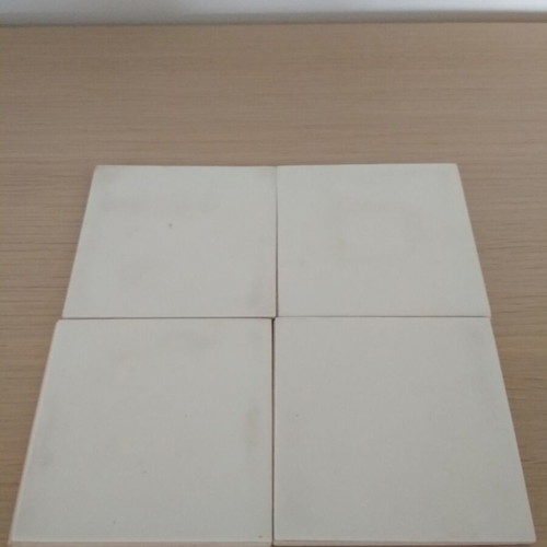 Shag coaster set of 4 like new, mid-century modern style