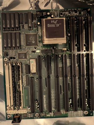 Elitegroup ECS UM4980 Socket 3 Motherboard with 12MB RAM and 256KB Cache used