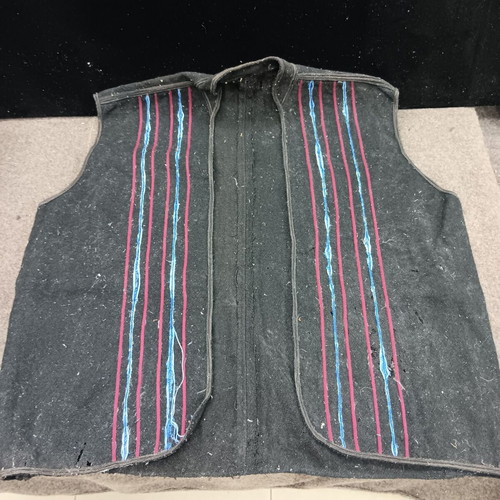 Collectible traditional costume vests used, set of 5 pieces