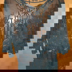  See through δαντελωτό φόρεμα