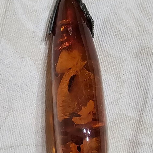 Baltic Amber Pendant new, silver 925
