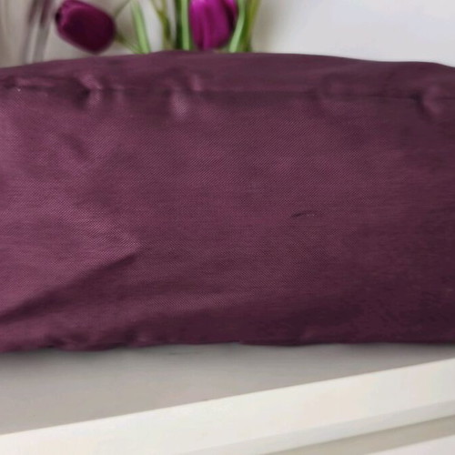 Longchamp Le Pliage shoulder bag purple used with brown leather details