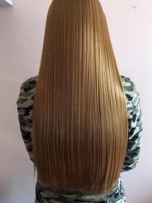Extension hair weft new, 100 grams with 5 tic-tac clips