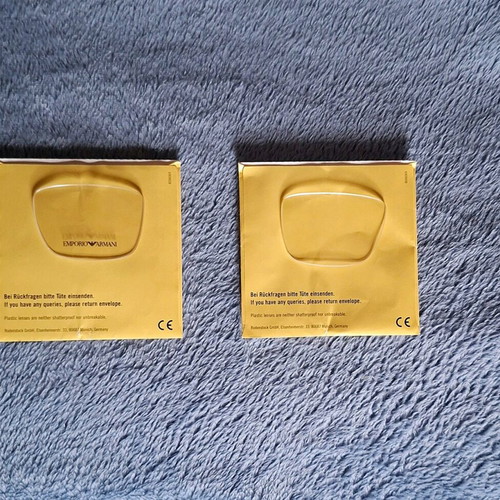 Emporio Armani glasses lenses, pack of 2