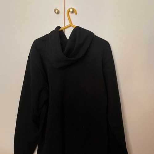 Black hoodie like new, large size, warm