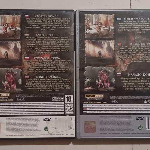 God of War II case and manual only used for PlayStation 2
