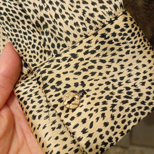 Πουκαμίσα Zara Animal Print σαν καινούργια, μέγεθος M, μαύρο και χρυσαφί