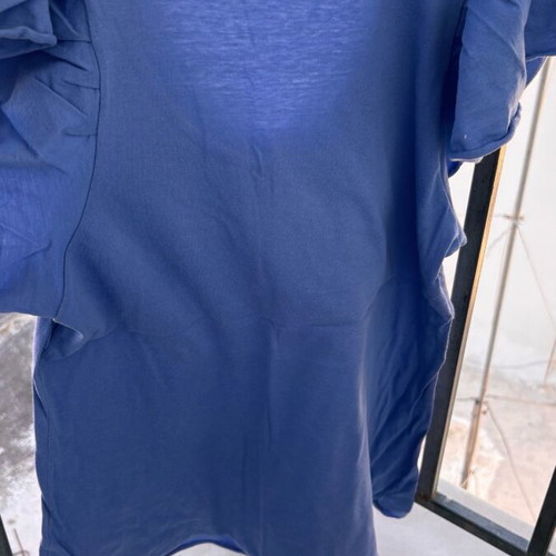 BSB women's blue medium blouse like new with wide sleeves