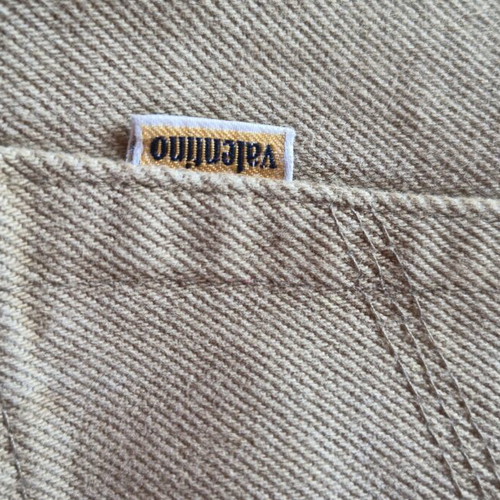 Τζιν Valentino μπεζ, straight relaxed fit, σαν καινούργιο