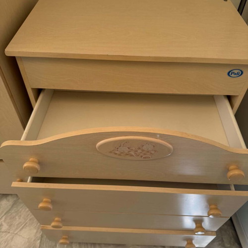 Pali children's bedroom set used, natural wood