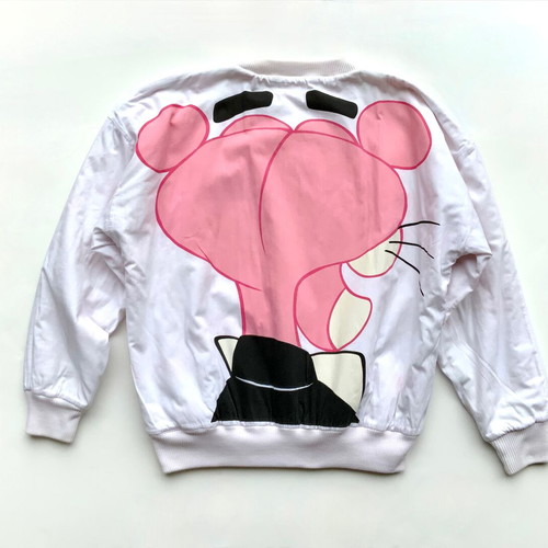 UNITED ARTISTS AMERICANWEAR PINK PANTHER Reversible Double Face Puffy Sweater Vintage Collectible
