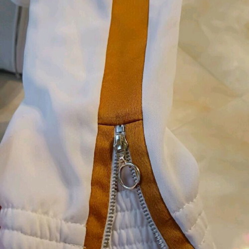 Crepe shirt Zara white like new with distinctive sleeves