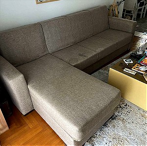 Καναπές - Κρεβατι Γωνιακος με αποθηκευτικό χώρο