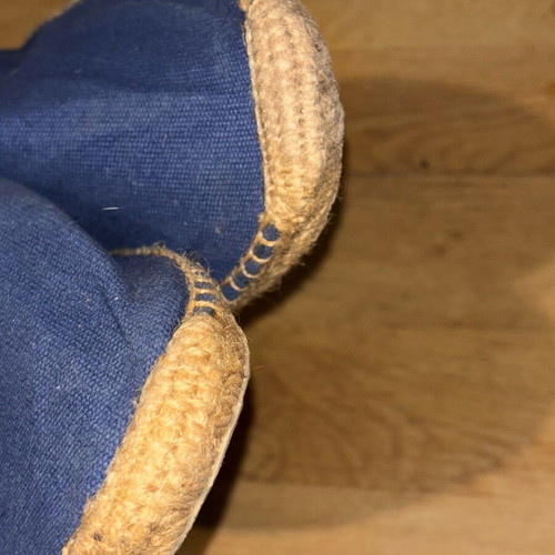 Men's espadrilles like new, navy blue, size 45