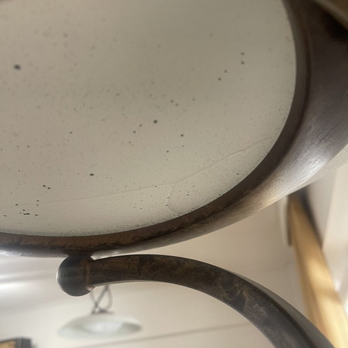 Floor lamp vintage used with cracked glass