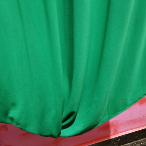 Zara maxi dress size M like new, green with unique hem pattern