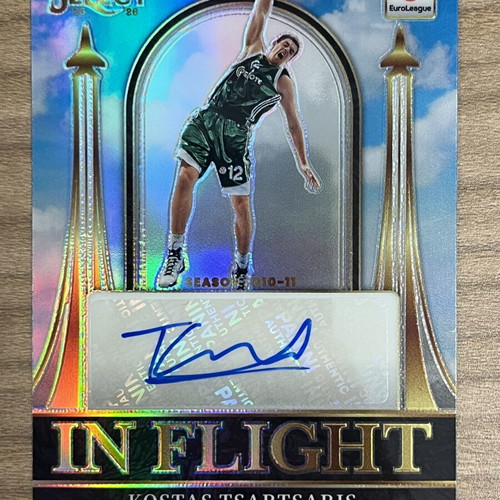 2025-26 Panini Select Euroleague Basketball Kostas Tsartsaris autograph card like new