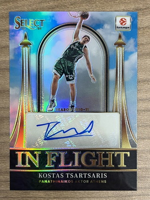 2025-26 Panini Select Euroleague Basketball Kostas Tsartsaris autograph card like new