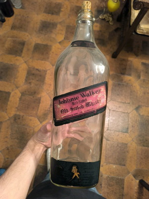 Johnnie Walker bottle used, collectible 5lt