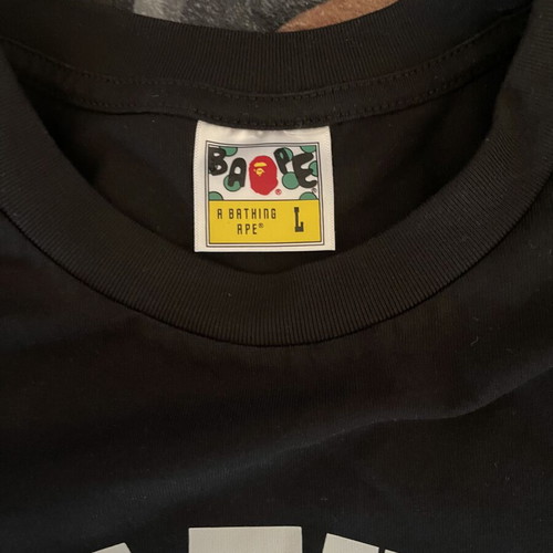 Bape T-shirt size L, worn once, black