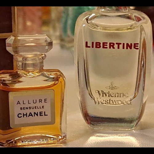 Vivienne Westwood Libertine and Chanel Allure Sensuelle vintage miniatures