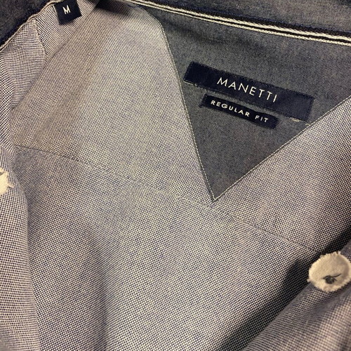 Manetti Men's Shirt Medium Like New Blue