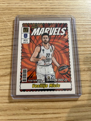 Vasilije Micic Efes Anadolu Marvels EuroLeague Gold Press Proof Card like new 2023-24