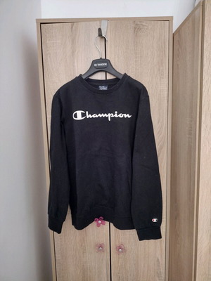 Champion long-sleeve unisex sweatshirt for 13-14 years, unused, black