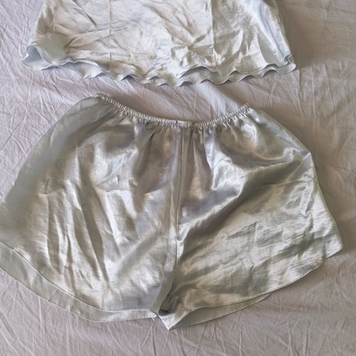Set satin pajamas new, size M-L, blue