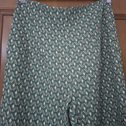 Women's printed pants one size with side zipper new