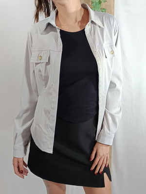 On Line grey shirt like new, size S