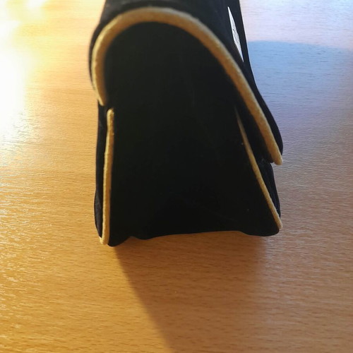Dior velvet toiletry bag new black with gold trim