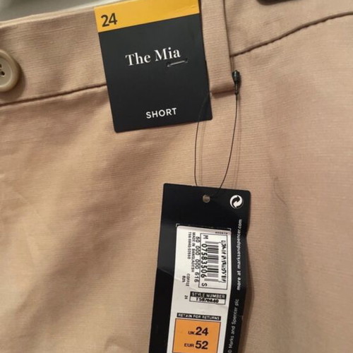 M&S shorts large size plus size new, beige