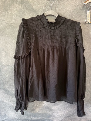 Zara black blouse like new, size L