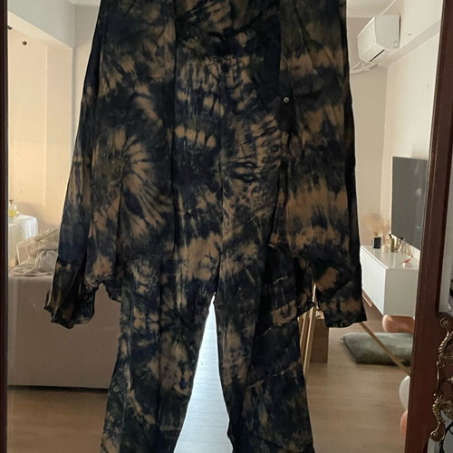 Charlie Joe chemise - pantalon set like new, 100% viscose