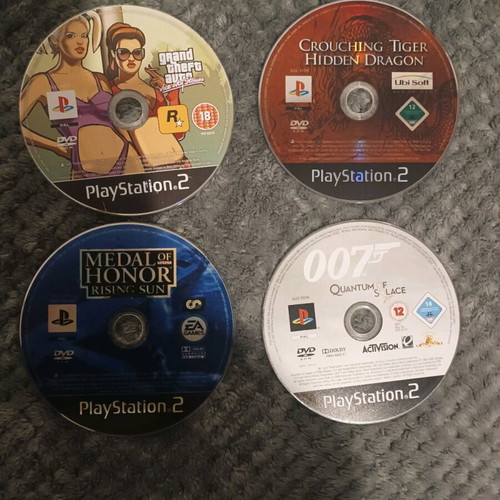 PlayStation 2 games like new, 4 titles