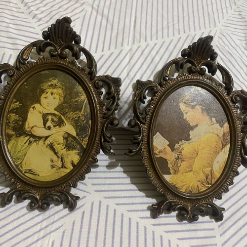 Vintage plaques like new, set of two