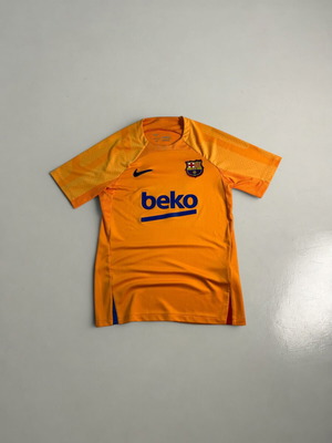 Nike FC Barcelona Vintage Y2K 2021-2022 Beko Training T-shirt like new, orange navy