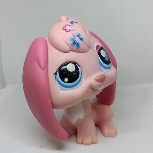 Littlest Pet Shop Jumbo Pink Lop-Eared Bunny figure used