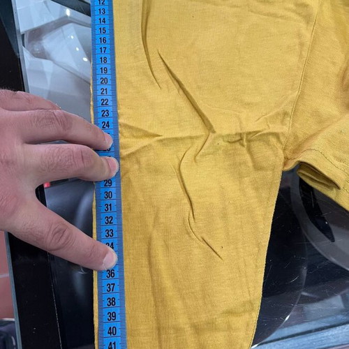 Women’s cotton blouse and leggings set like new yellow and turquoise