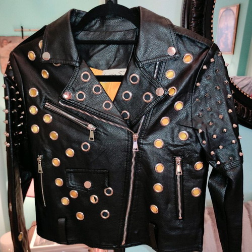 Tricia S. women's jacket like new, black and yellow