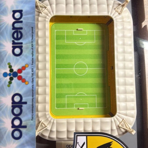AEK Football Jersey 1993-1994 Authentic with Stadium Model