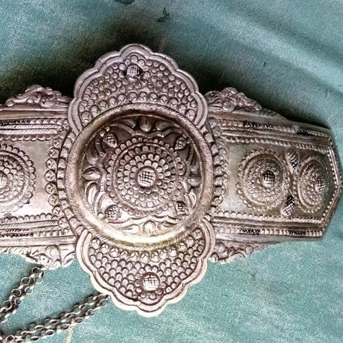 Authentic Antique Silver Buckle 30cm, like new, 19th century