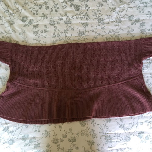 Angora wool cardigan, dusty pink