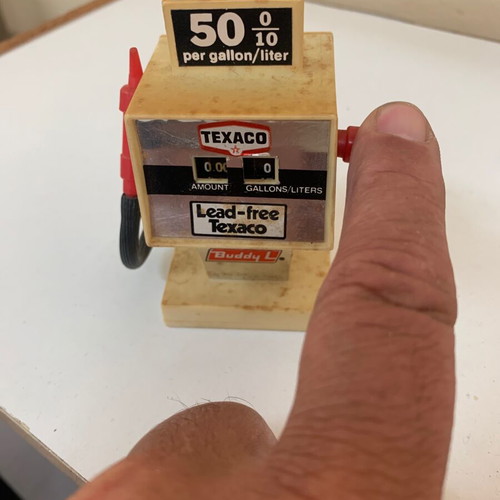 Texaco Buddy L Vintage Toy Gas Pump 1970 Used